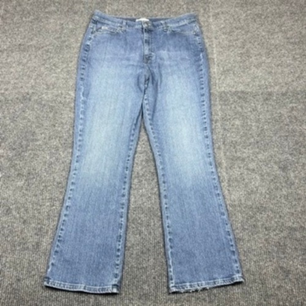 Lee Relaxed Bootcut Jeans Womens 16 Medium Blue Denim High Rise 3058588